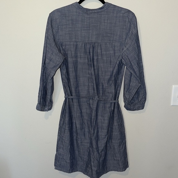 Patagonia W's Settler's Dress Chambary Blue Women’s Size 10 GUC Organic Cotton - Picture 6 of 11